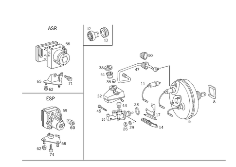 Brake Booster for 2002 Mercedes-Benz CLK430 #1