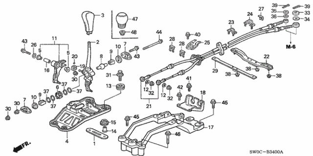 Shift Lever for 2004 Acura NSX #0