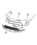 6UZ38DX8AA - Exterior Ornamentation: Grille Surround for Mopar Image