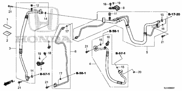 A/C Hoses - Pipes (2.4L) for 2019 Honda CR-V #0