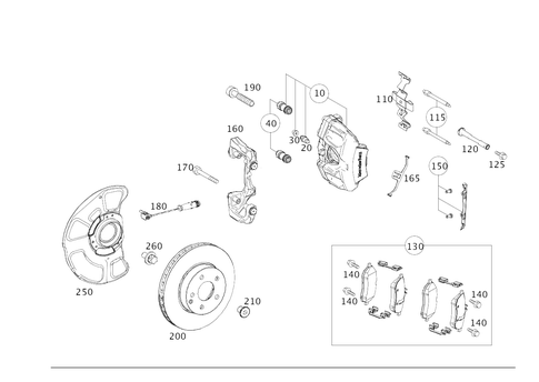 Front Wheel Brake for 2018 Mercedes-Benz CLS63 AMG S #0