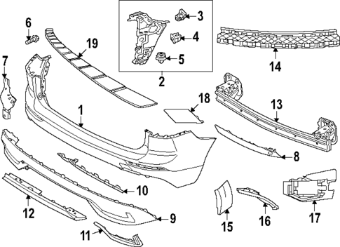 Bumper & Components - Rear for 2025 Volvo XC60 #0