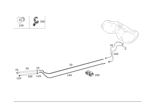 Fuel Lines, Diesel Vehicle for 2013 Mercedes-Benz C250 #0