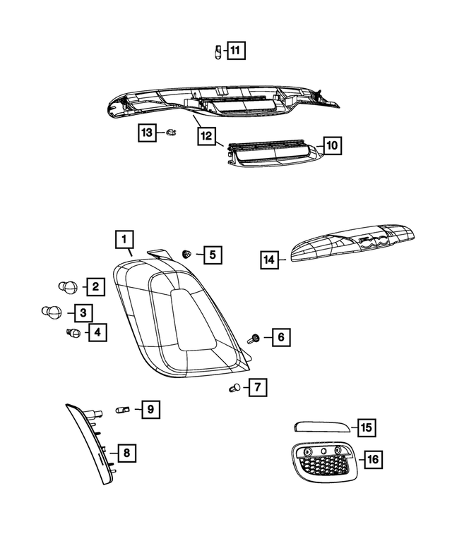 1TB17JXWAE - : Chmsl Cover Panel for Mopar Image