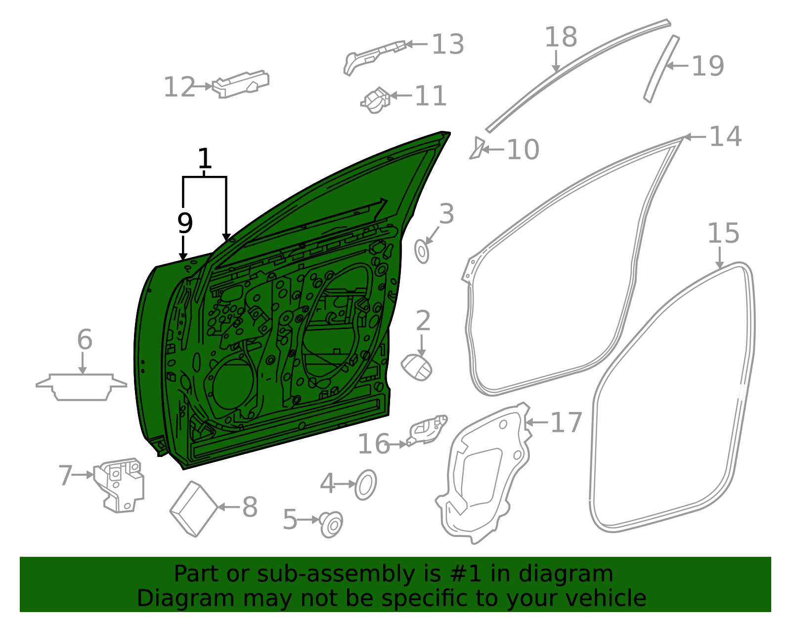 67001-0E250 - Door Shell 2023-2025 Lexus | Longo Lexus Parts