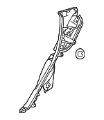 625510E230E0 - : Lower Quarter Trim for Lexus: RX350 Image