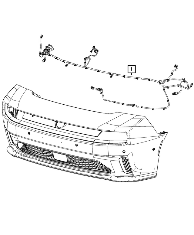 68613236AE - : Front Fascia Wiring for Mopar Image