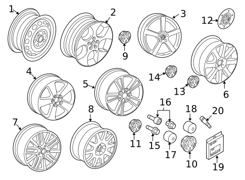 Wheels for 2006 Volkswagen GTI #1