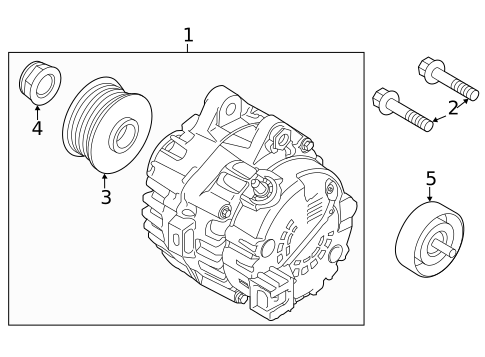 Alternator for 2023 Hyundai Palisade #0