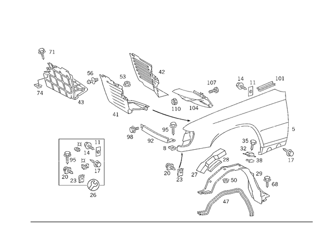 1248891563 - : Trim for Mercedes-Benz Image