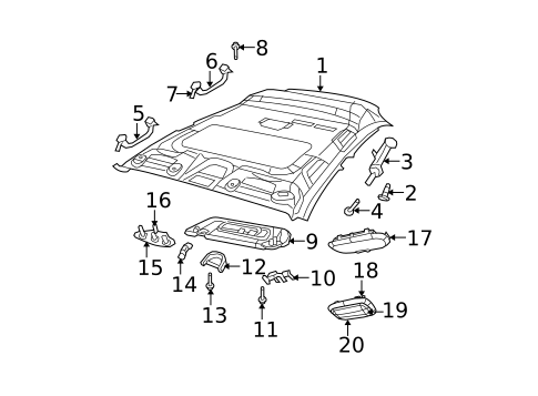 Interior Trim - Roof for 2008 Dodge Caliber #0