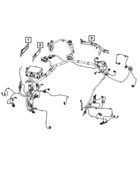 Wiring, Headlamp to Dash for 2023 Dodge Challenger #2