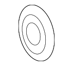 16659AD010 - Cooling System: Idler Pulley Cover Plate for Lexus: ES350, GS300, GS350, IS250, IS350, RX350 Image