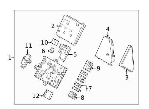 Fuse & Relay for 2021 Porsche Panamera #13