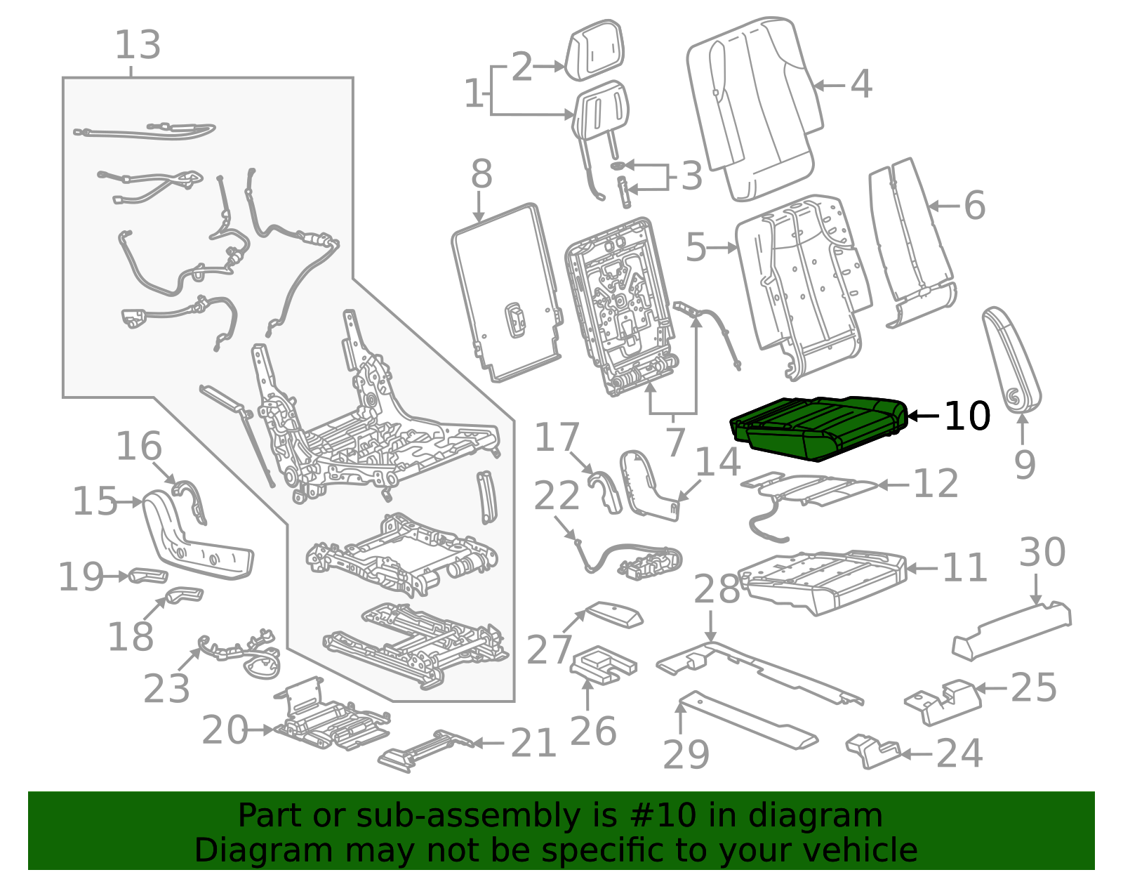 2025-2026 Cadillac Cushion Cover 85745590 | OEM Parts Online
