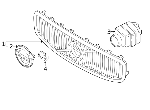 Grille for 2017 Volvo V90 Cross Country #0