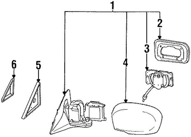 9636699E00 - : Mirror Glass for Nissan Image