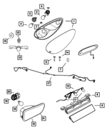 5288750AD - Electrical: Chmsl Housing for Mopar Image