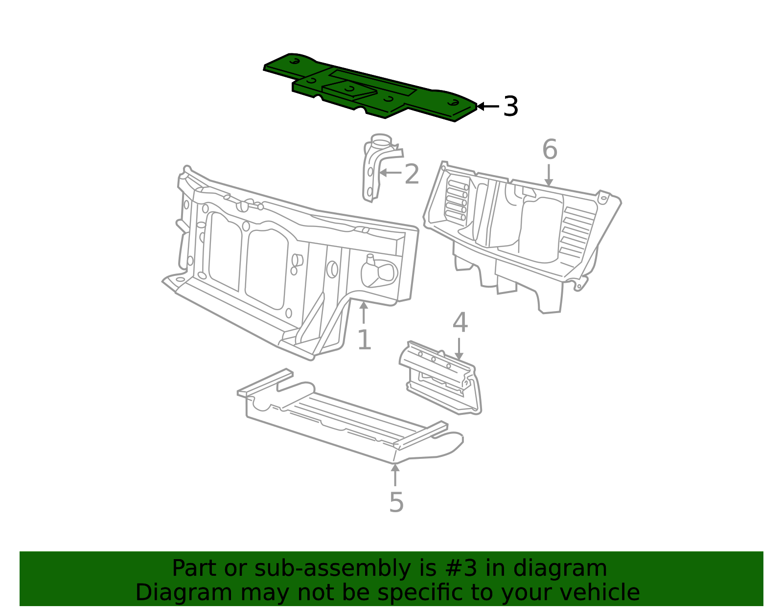 Radiator Support Air Deflector 1L2Z-8C291-AA | OEM Parts Online