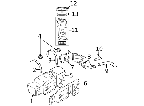 Fuel System Components for 2008 Dodge Ram 1500 #0