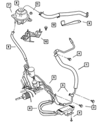 4546098 - Steering: Cooler Line Clip for Mopar Image