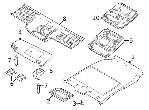 Interior Trim - Roof for 2025 Fiat 500E #0