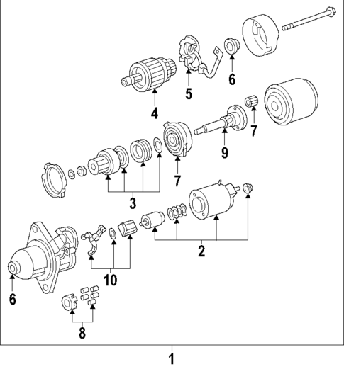 Starter for 2011 Subaru Impreza #0
