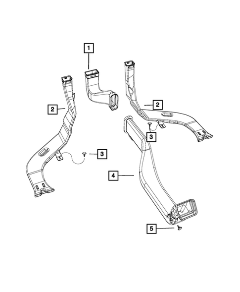 Air Ducts for 2017 Chrysler 200 #1