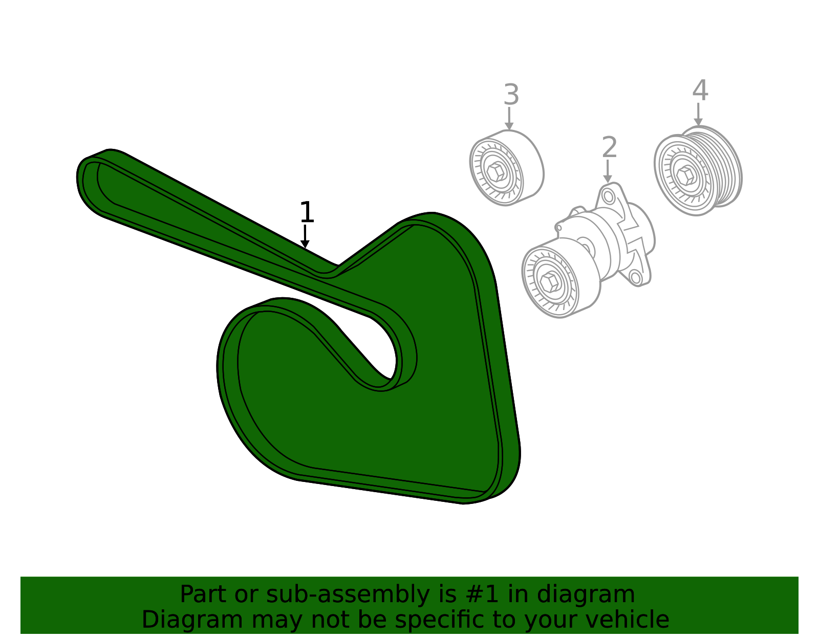 55486552 Serpentine Belt - OEM Multi-Accessory Drive for GM | AutoNation Parts