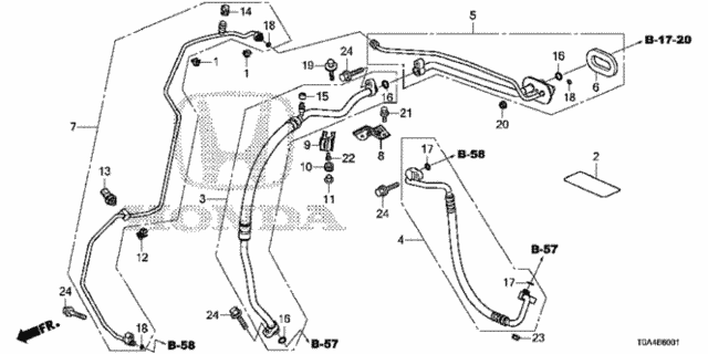 A/C Hoses - Pipes ('15-) for 2015 Honda CR-V #0