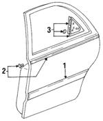GA2K50683D00 - Body: Body Side Molding for Mazda: 626 Image