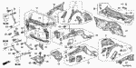 90108TK4A00 - Body/Air Conditioning: NUT-WASHER (8MM) for Acura Image