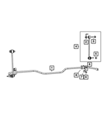 68453381AB - Rear Suspension: Rear Suspension Stabilizer Bar for Mopar Image