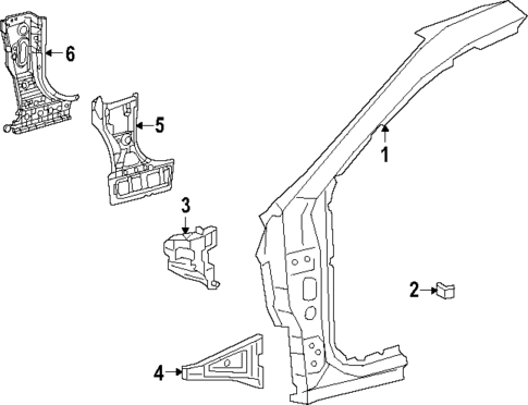Hinge Pillar for 2025 Toyota Crown #0