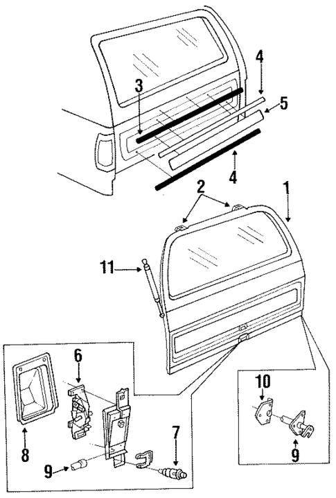 Tailgate for 1987 Dodge Ramcharger #0