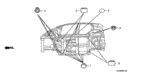90810SB2660 - Interior/Bumper: GROMMET, TIE DOWN (20X35) for Honda Image