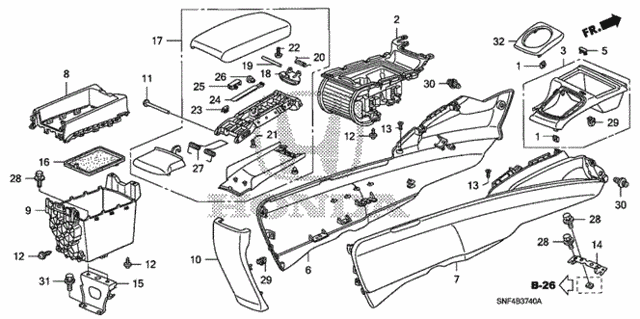 Console for 2006 Honda Civic #0