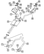 68057454AE - Exhaust: Exhaust Muffler And Resonator for Mopar Image