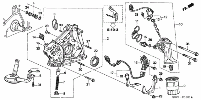 Oil Pump - Oil Strainer (2) for 2006 Acura MDX #0