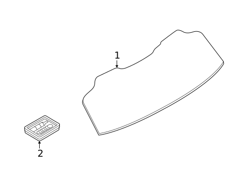 Glass - Lift Gate for 2023 Land Rover Range Rover Evoque #0