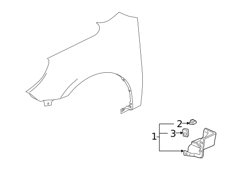 Exterior Trim - Fender for 2013 Chevrolet Equinox #0