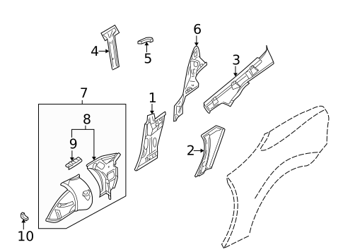 Inner Components for 2002 BMW Z3 #0