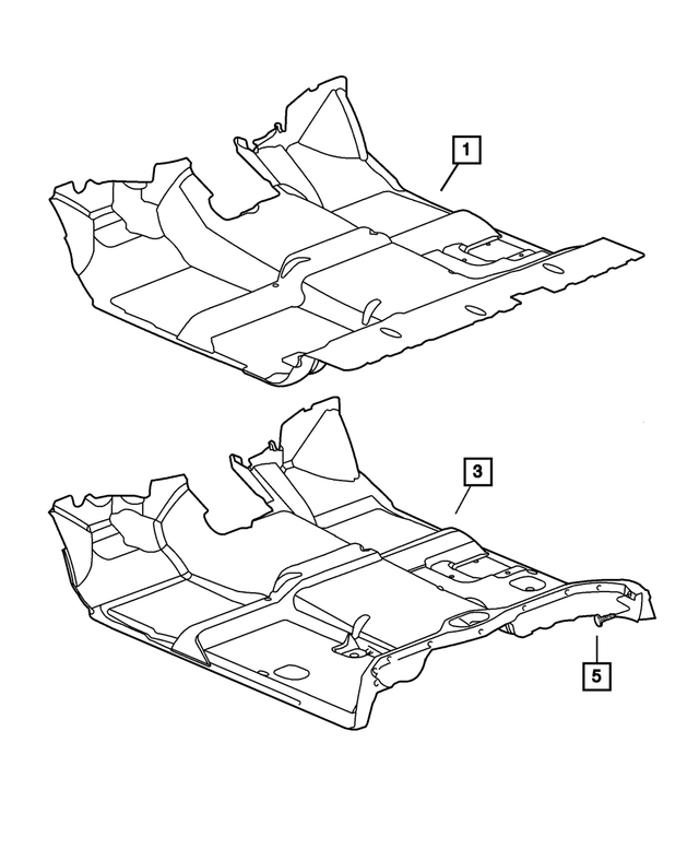 5GT51XDVAD - Interior Trim: Floor Carpet for Mopar Image image