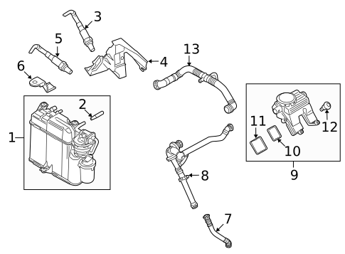 Fuel System Components for 2012 Porsche Panamera #1