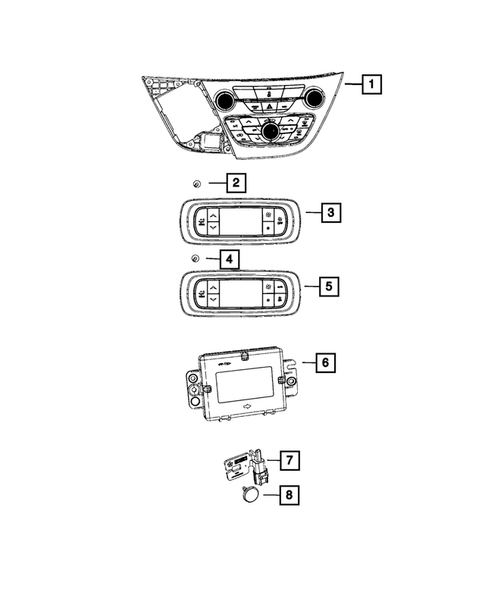 Air Conditioner and Heater Controls for 2023 Chrysler Pacifica #0