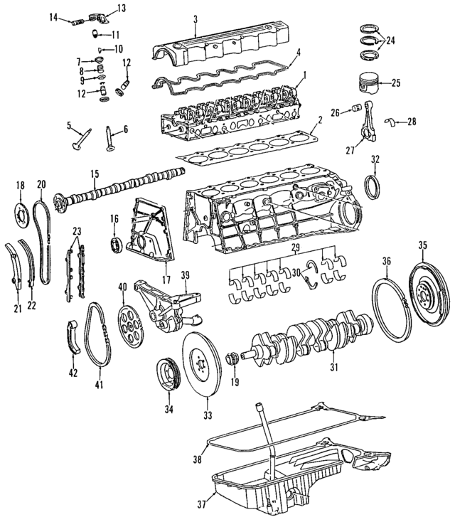 6010300540 - Engine: Engine Crankshaft Main Bearing for Mercedes-Benz Image