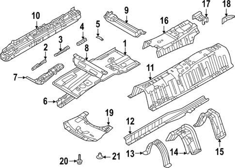 Floor & Rails for 2023 Mazda CX-50 #0