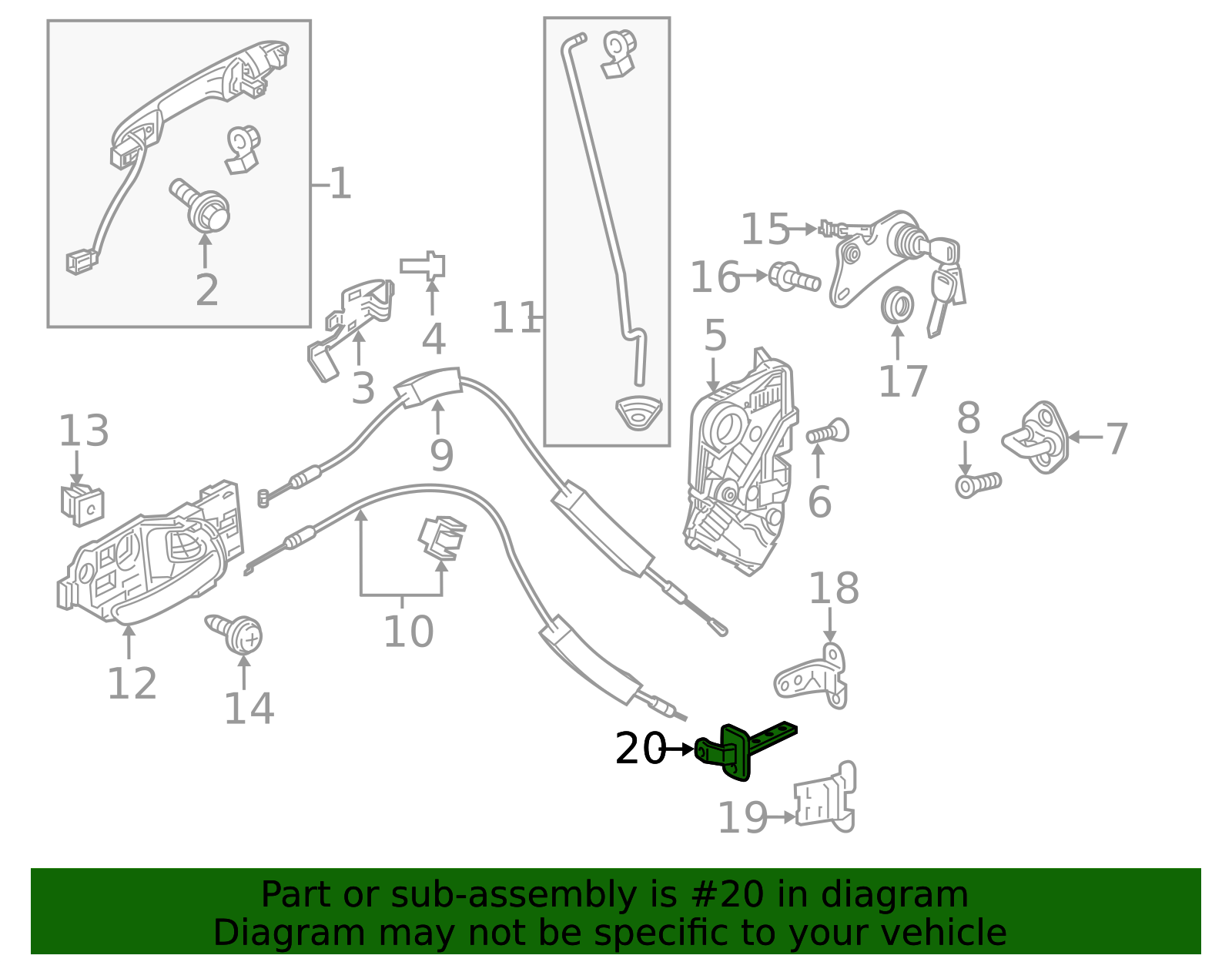 2017-2020 Honda Fit Check Strap 72340-T5R-A22 | OEM Parts Online