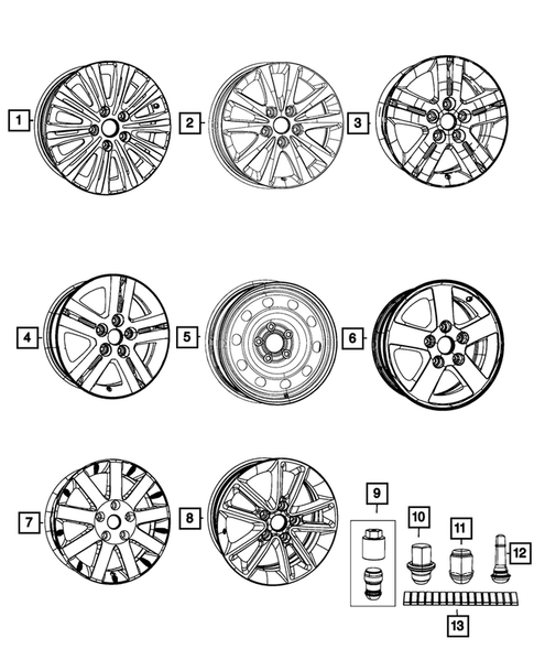 Wheels, Tires and Hardware for 2015 Ram C/V #0