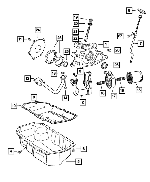 4850660AA - : Engine Oil Pump for Mopar Image